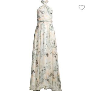 CALVIN KLEIN Floral-Print Halter Maxi Dress, maxi dress, long dress size…